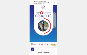 Mémorandum sécurité