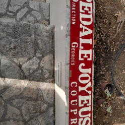 plaque pedale joyeuse